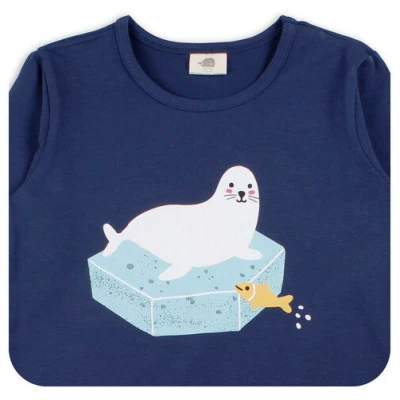 Baby T-Shirt Gelb Sea-Horse Bio - Walkiddy, 95% Baumwolle, GOTS-zertifiziert, nachhaltig, allergikerfreundlich, umweltbewusst, bequem, stilvoll.