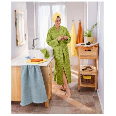 Bademantel, aquamarin S