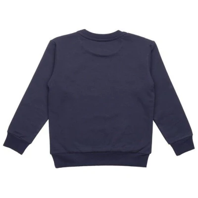 Baumwoll-Sweatshirt Baby Blau Walkiddy - Bio, GOTS-zertifiziert, nachhaltig, allergikerfreundlich. Perfekt für umweltbewusste Modefans, stilvoll und bequem.