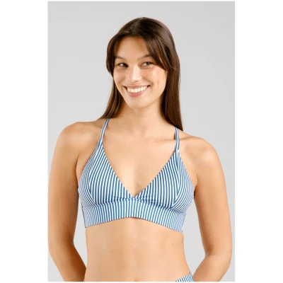 Bikini Top Alva Thin Stripe Blau