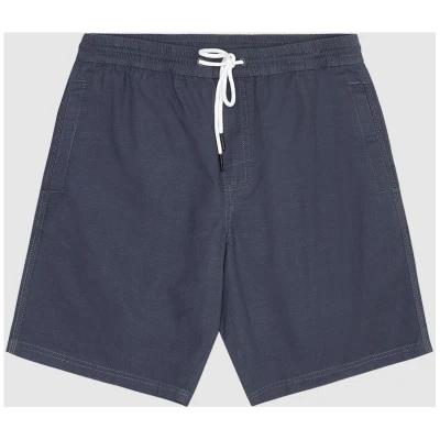Boardwalk Slub Shorts With Elastic Waist