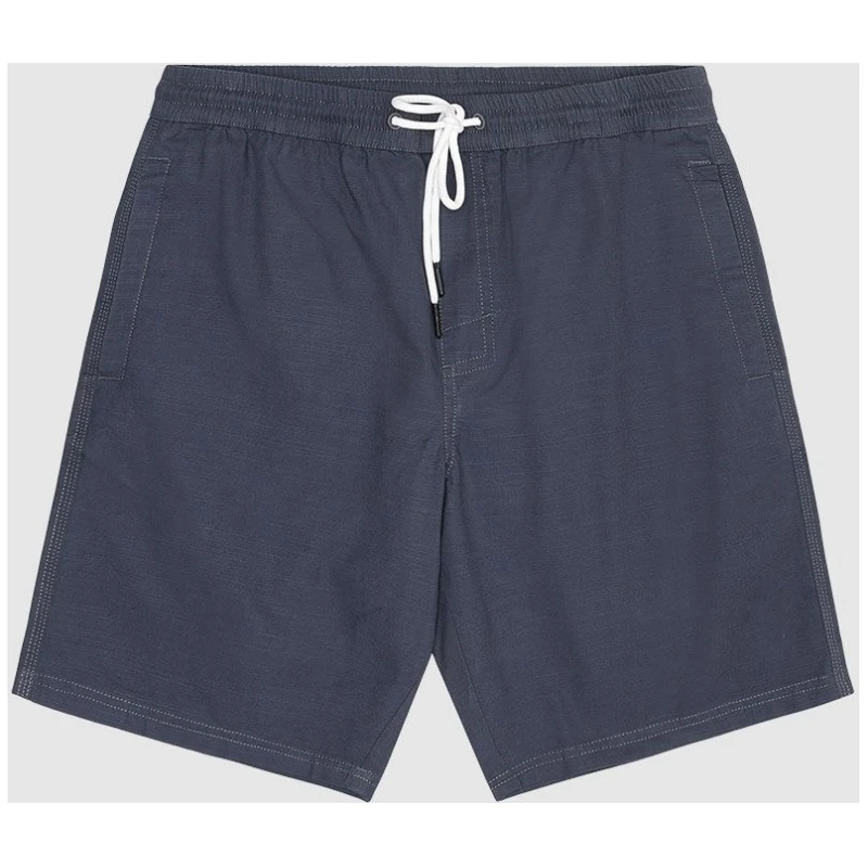 Boardwalk Slub Shorts With Elastic Waist