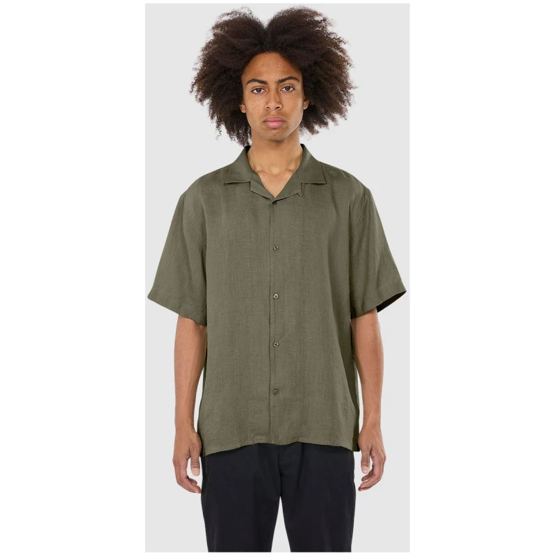Box Short Sleeve Linen Shirt