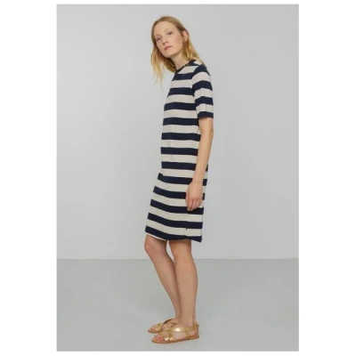 Damen Jerseykleid aus Bio-Baumwolle - MEDINILLA STRIPES - recolution