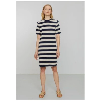 Damen Jerseykleid aus Bio-Baumwolle - MEDINILLA STRIPES - recolution