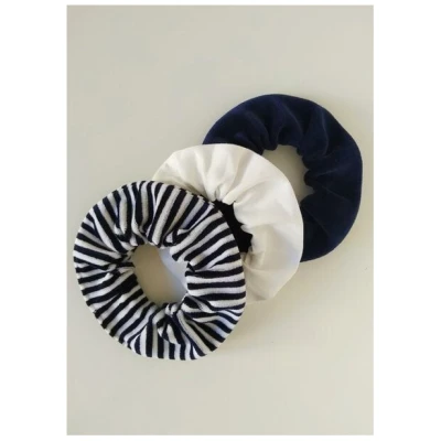 Daniela Salazar Scrunchies 3er Pack MIDNIGHT aus Bio Baumwolle - Haargummis