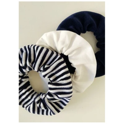 Daniela Salazar Scrunchies 3er Pack MIDNIGHT aus Bio Baumwolle - Haargummis