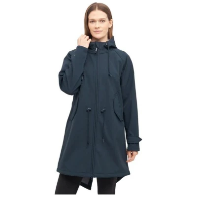 Derbe Damen Regenjacke Friese Island navy lily pad