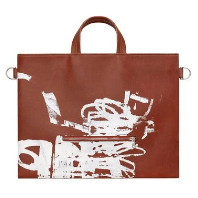 ESTIMON x KUTA HOUSE: LAPTOP BAG corn leather cognac