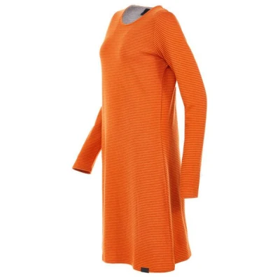 Elkline Damen Kleid Flow | Langarm-Ringelkleid
