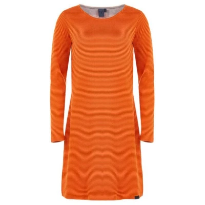 Elkline Damen Kleid Flow | Langarm-Ringelkleid