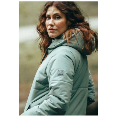Elkline Damen Wintermantel Beautiful Langer Puffer - Steppmantel