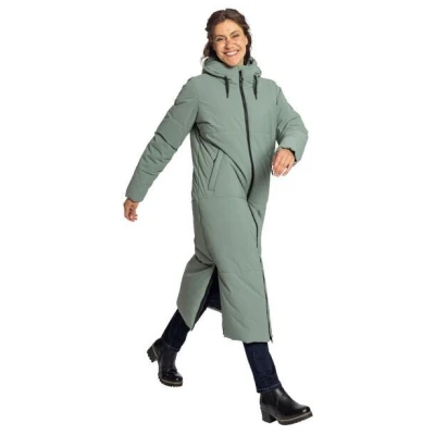 Elkline Damen Wintermantel Beautiful Langer Puffer - Steppmantel