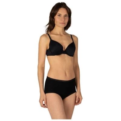 Elsie Unterhosen Damen 5er Pack Taillenslip mit Spitze aus Baumwolle Stretch