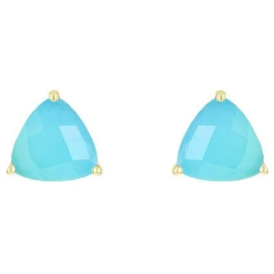Eppi Silberne Ohrringe mit Chalcedonen Nellie