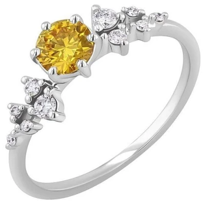 Eppi Verlobungsring mit 0.44ct IGI-zertifiziertem gelbem Lab Grown Diamanten Olha
