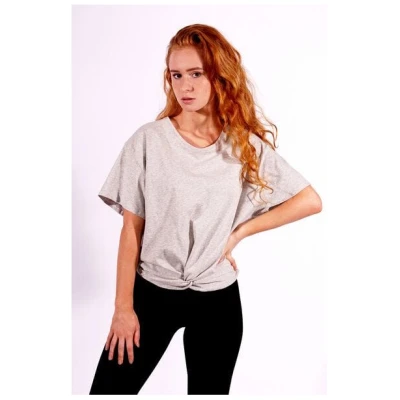 Flying Love Birds Graues Damen T-Shirt aus Bio-Baumwolle "Twisted Shirt"