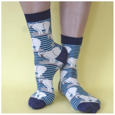 Fräulein Prusselise 3er spezial Socken Pack Tiere, Eisbär, Kobra, Hai, bunt