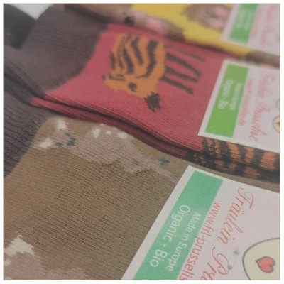 Fräulein Prusselise 3er spezial Socken Pack Waldtiere, Rehkitz, Frischlinge, Igel, bunt