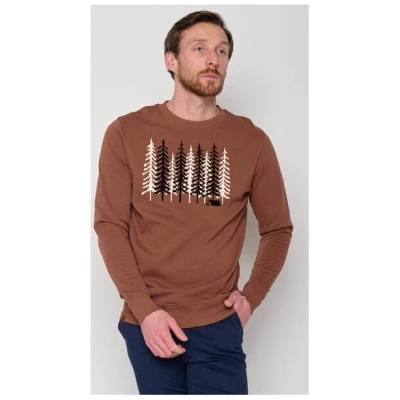 GREENBOMB Nature Wood Camp Wild - Bequemes Sweatshirt aus Bio-Baumwolle / hochwertiger Print / GOTS / Fair & Vegan