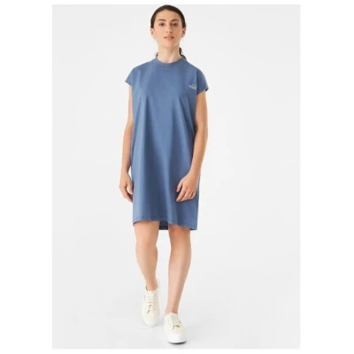 Givn Berlin Jerseykleid GBCAITY (SeaSun) relaxed Fit aus Bio-Baumwolle - Steel Blue