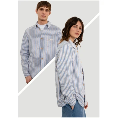 Hemd Casual Multi Striped Blau
