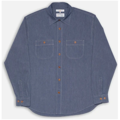 Hemd Julian Chambray Worker Blau