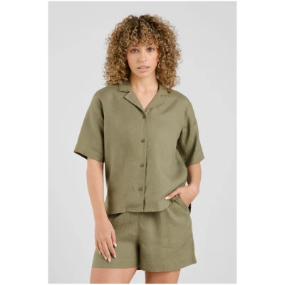 Hemd Torup Linen Grün