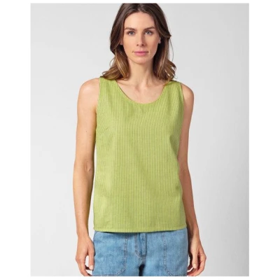 HempAge gestreiftes Tanktop Hanf/Biobaumwolle