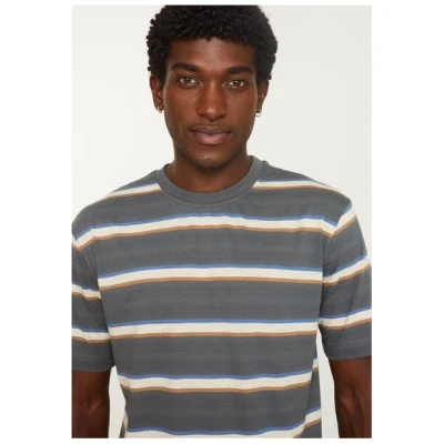 Herren Streifen T-Shirt aus Bio-Baumwolle - EPAZOTE STRIPES - recolution