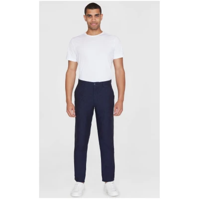 Hose Chuck Leinen Blau