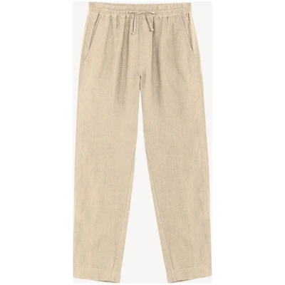 Hose Martin Leinen Off White