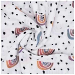 Hutch&Putch Mulltuch Bio Baumwolle · Regenbogen