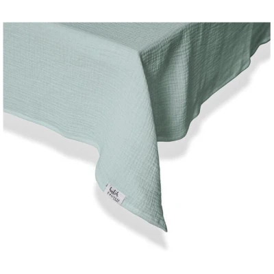Hutch&Putch Musselin-Tischdecke "Angelina" · Aquamarine