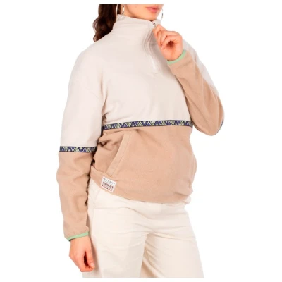 Iriedaily - Women's Holina Fleece Troyer - Fleecepullover Gr XL weiß/beige