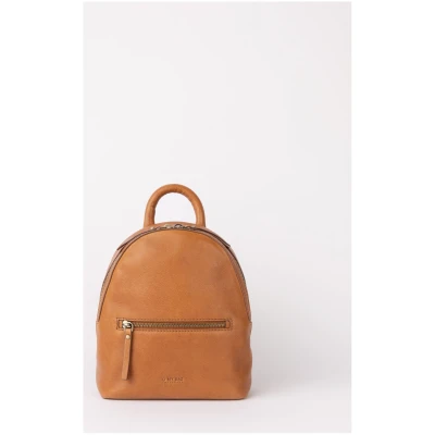 Ivy Mini Backpack - Wild Oak Soft Grain Leather - Compact Leather Backpack