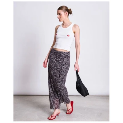 JAN N JUNE Damen Rock - Smuk Leo Print Skirt