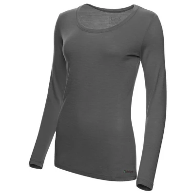 Kaipara - Merino Sportswear Merino Langarm Unterhemd Damen Slimfit 150 weiter Rundhals