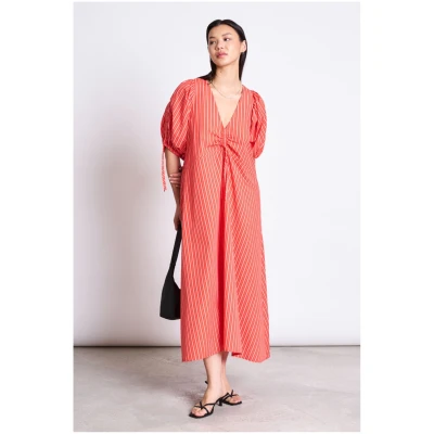 Kleid Dans Striped Rot