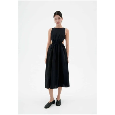 Kleid Kin Seersucker Schwarz