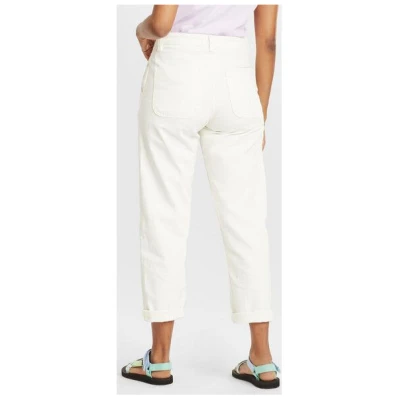 KnowledgeCotton Apparel Cropped Mom Jeans - CALLA - aus Biobaumwolle