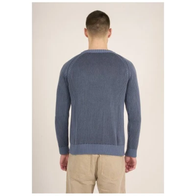 KnowledgeCotton Apparel Strickpullover TWO TONED aus Bio-Baumwolle