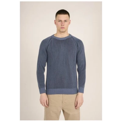 KnowledgeCotton Apparel Strickpullover TWO TONED aus Bio-Baumwolle