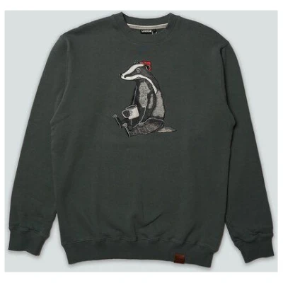 LAKOR Sweatshirt aus Bio-Baumwolle - Badger Coffee - Dark Grey