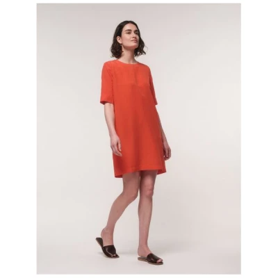LANIUS Etuikleid aus TENCEL mit Leinen