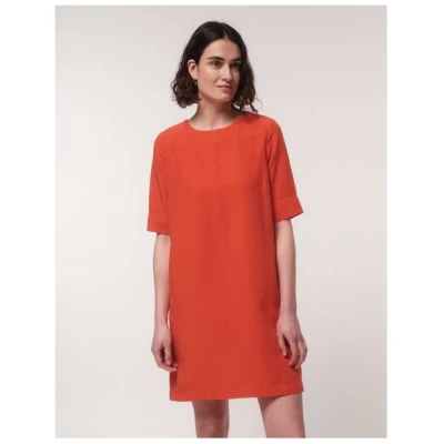 LANIUS Etuikleid aus TENCEL mit Leinen