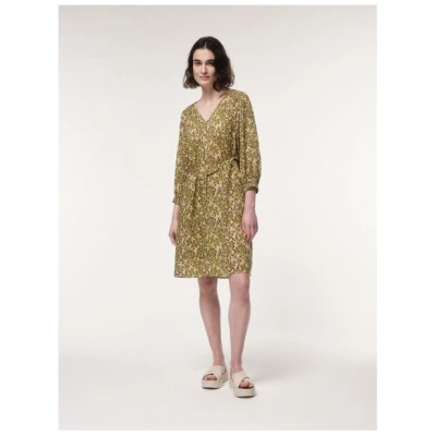 LANIUS Kleid Print Flower Field aus TENCEL