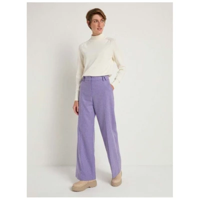 LANIUS Marlenehose mit Bügelfalte aus recycelter Wolle und recyceltem Polyamid
