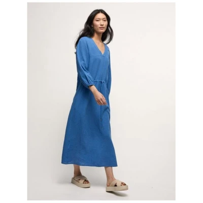 LANIUS Maxikleid mit Struktur aus Bio-Baumwolle