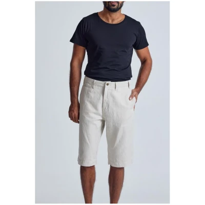 Leinen Chino Shorts Modell: Bird